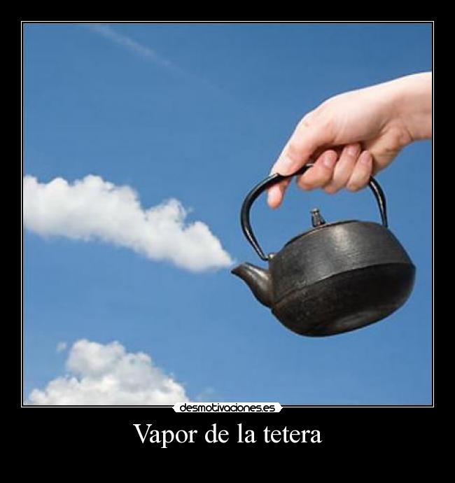 Vapor de la tetera -