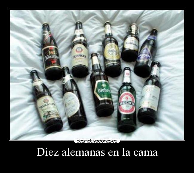 Diez alemanas en la cama -