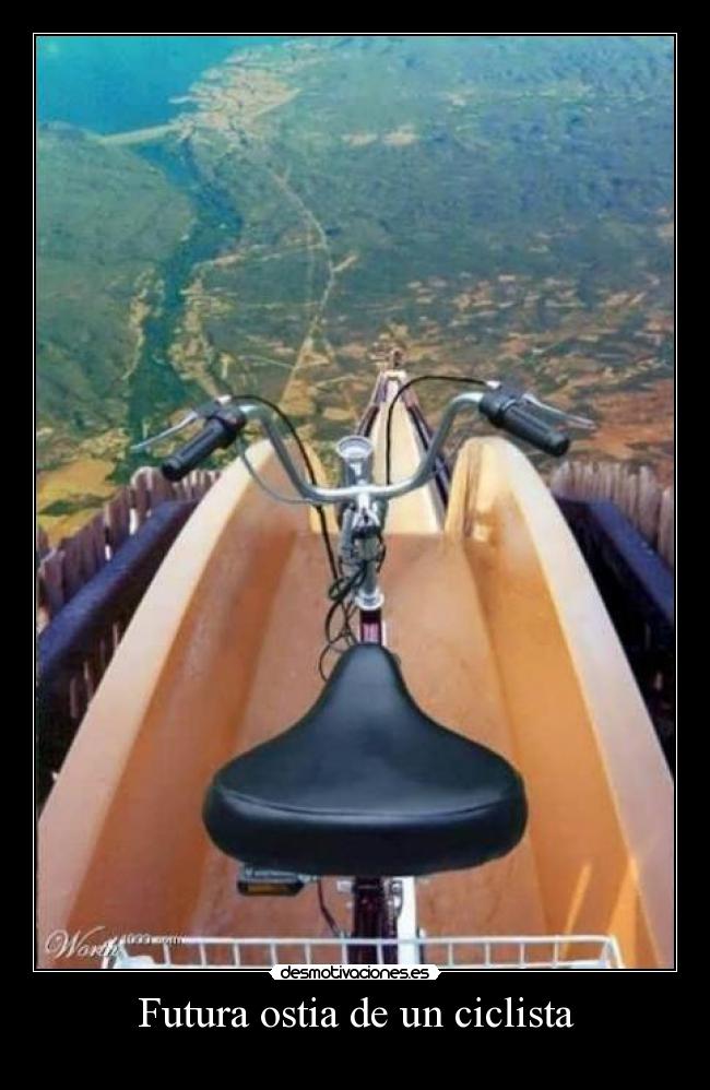 Futura ostia de un ciclista - 