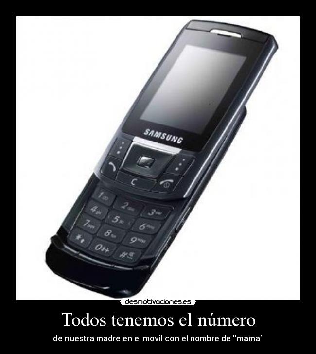 Todos tenemos el número - de nuestra madre en el móvil con el nombre de mamá