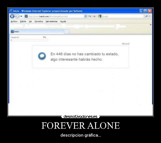 FOREVER ALONE - descripcion gráfica...