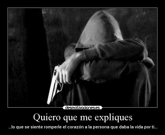 Quiero que me expliques - 