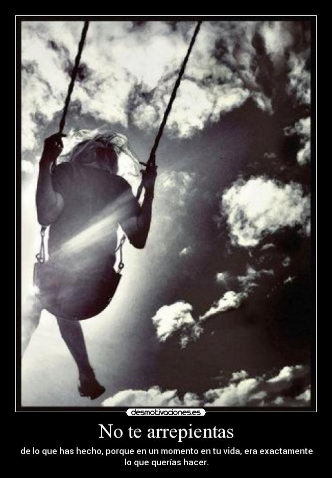 No te arrepientas - 
