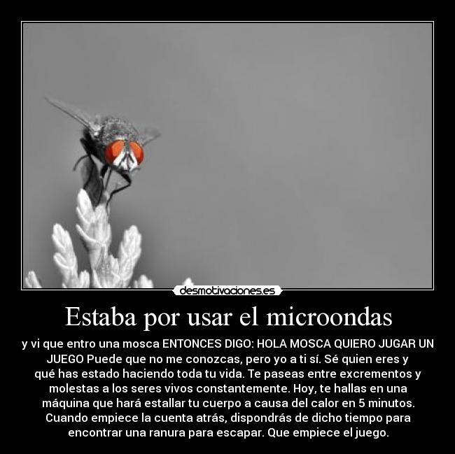 Estaba por usar el microondas - 