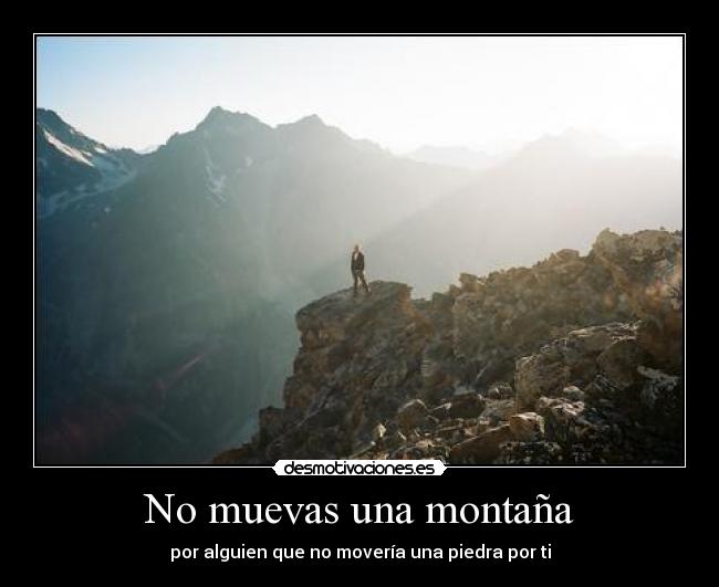 No muevas una montaña - 