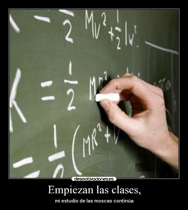 Empiezan las clases, -