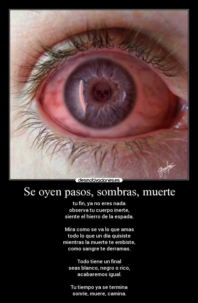 Se oyen pasos, sombras, muerte - 