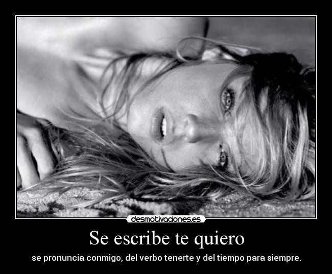 Se escribe te quiero - 