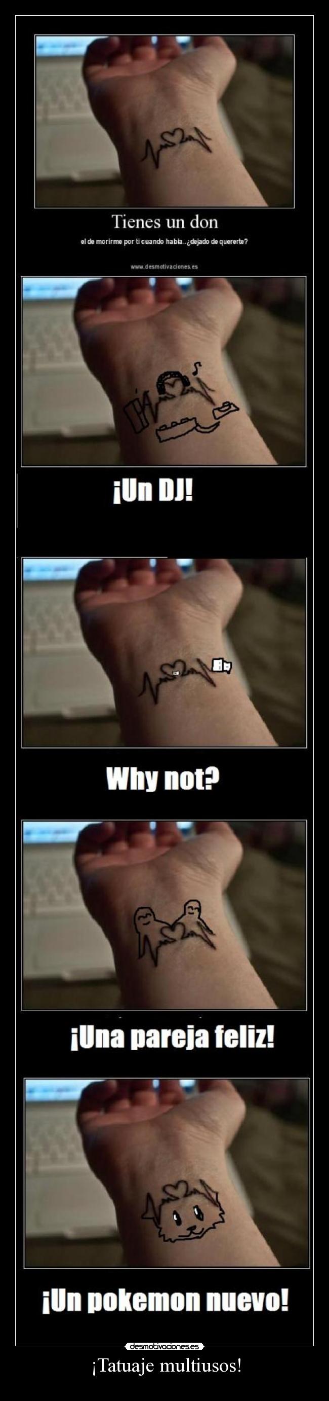 ¡Tatuaje multiusos! -