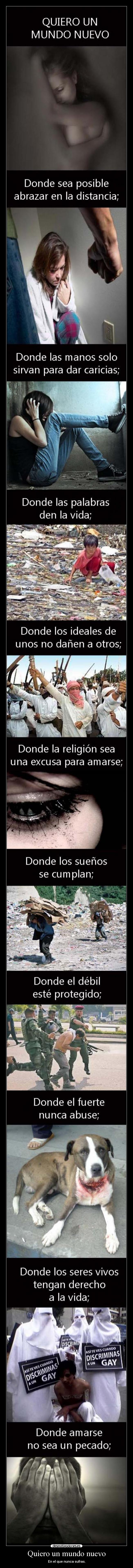 Quiero un mundo nuevo - 