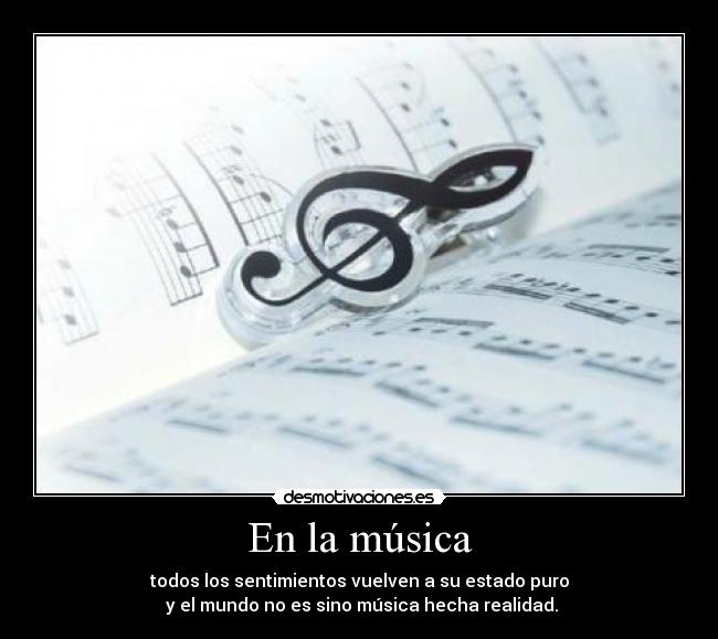 En la música -