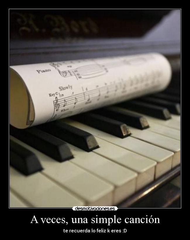 A veces, una simple canción -