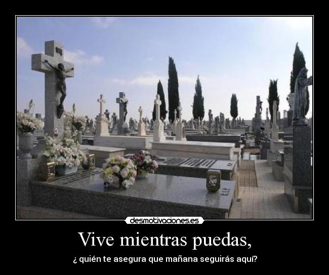 Vive mientras puedas, - 