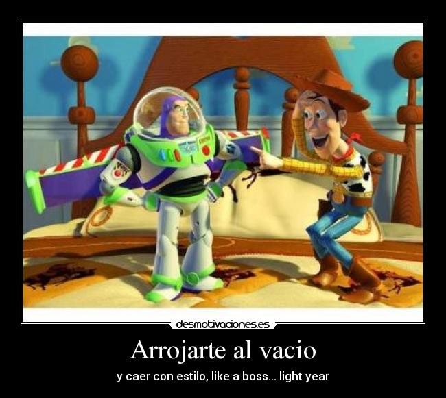 Arrojarte al vacio - 