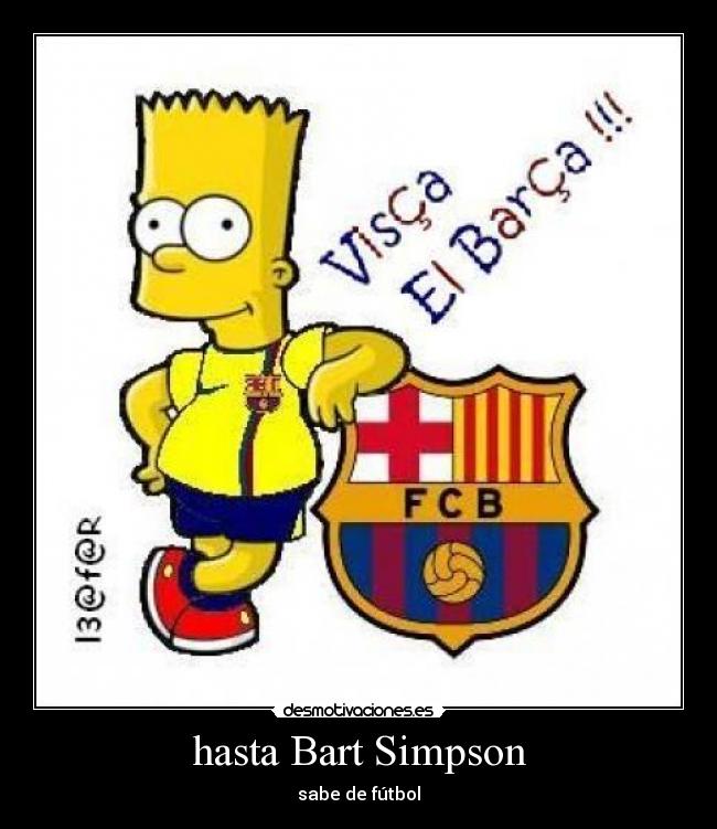 hasta Bart Simpson - sabe de fútbol