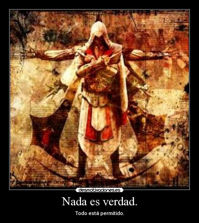 carteles assassins creed hermandad elcirculo etiqueta chorra vagina lerelelee desmotivaciones