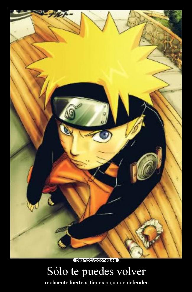 Sólo te puedes volver -