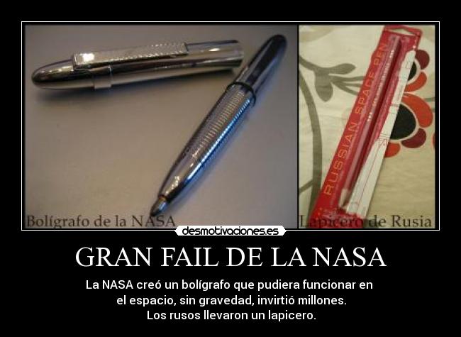 GRAN FAIL DE LA NASA - 