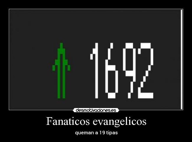 Fanaticos evangelicos - queman a 19 tipas