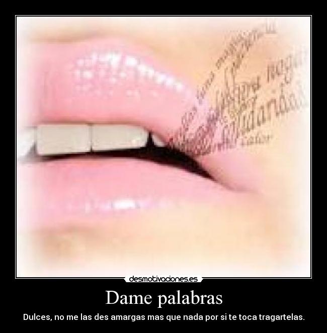 Dame palabras - 