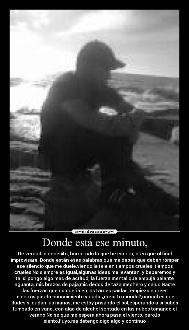 Donde está ese minuto, - 