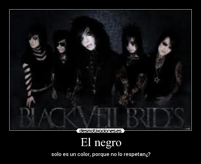 El negro - solo es un color, porque no lo respetan¿?