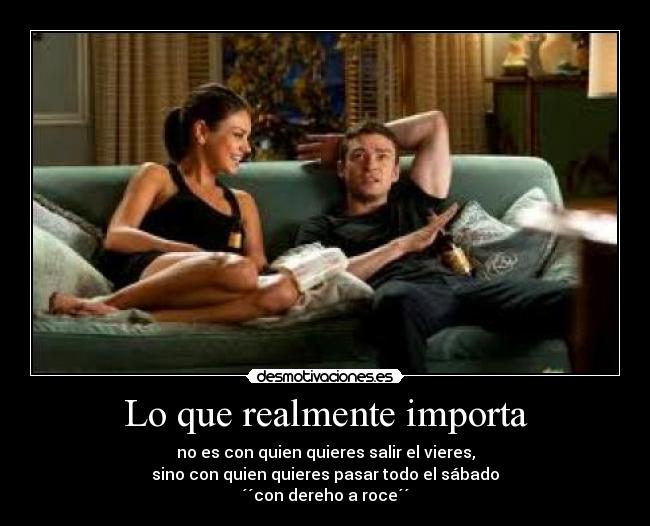 Lo que realmente importa - 