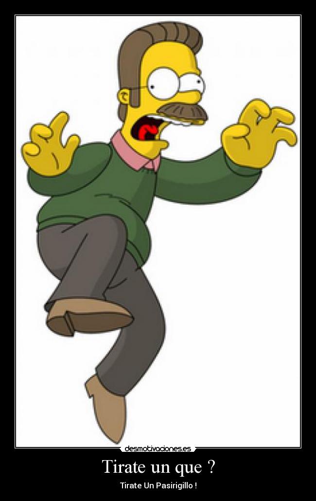 carteles ned flanders desmotivaciones