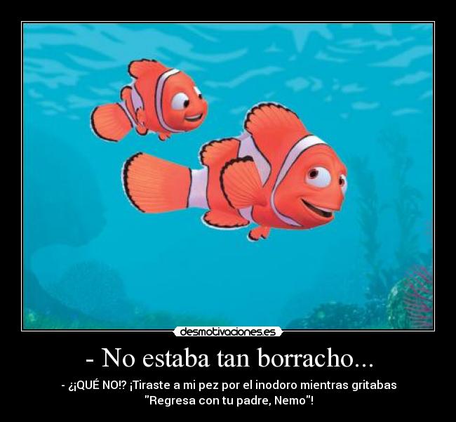 - No estaba tan borracho... - 