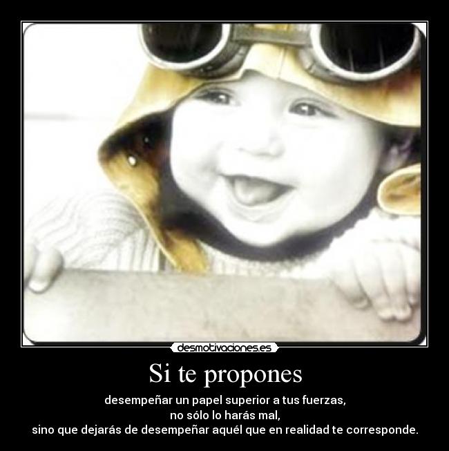 Si te propones -
