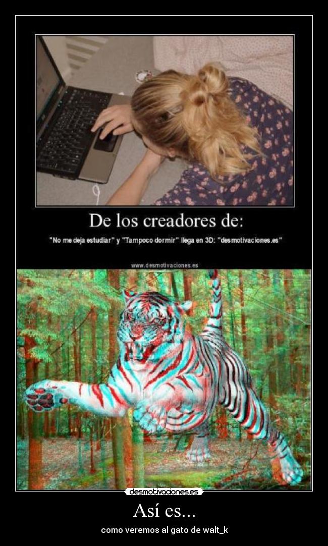 Así es... - como veremos al gato de walt_k