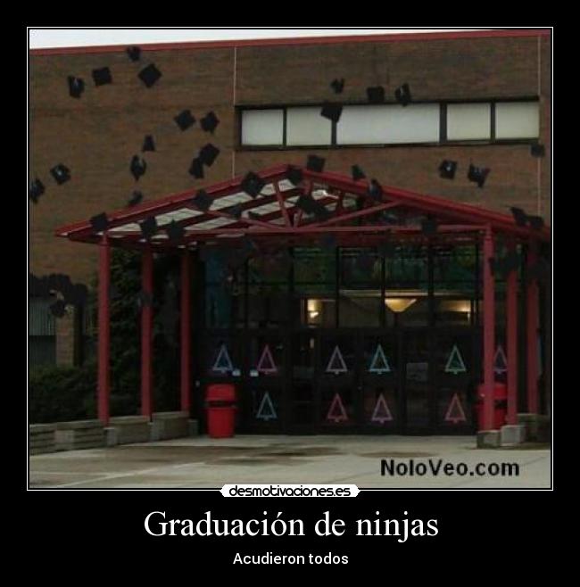 Graduación de ninjas - Acudieron todos