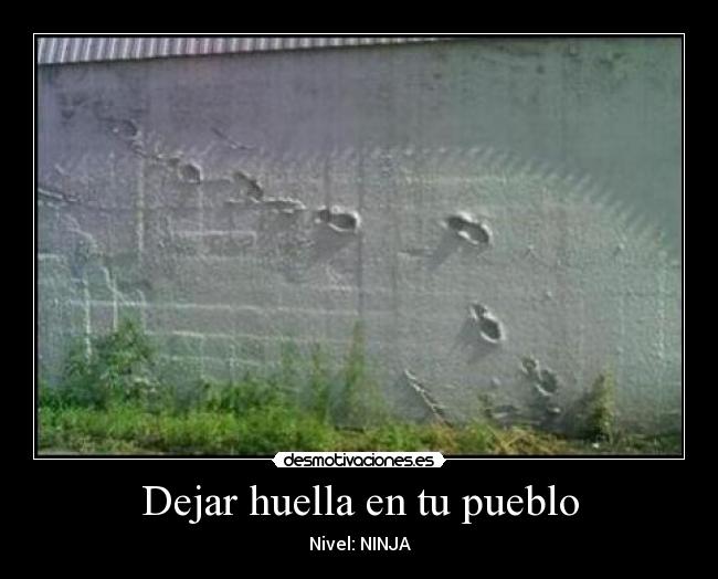 Dejar huella en tu pueblo - 