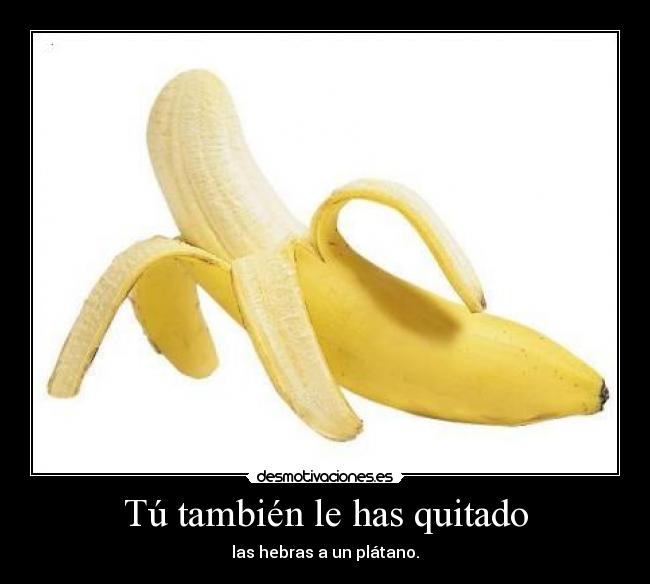 Tú también le has quitado -