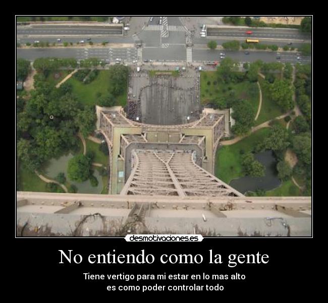 No entiendo como la gente -