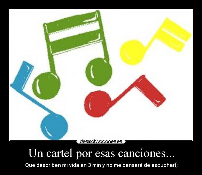 Un cartel por esas canciones... - 