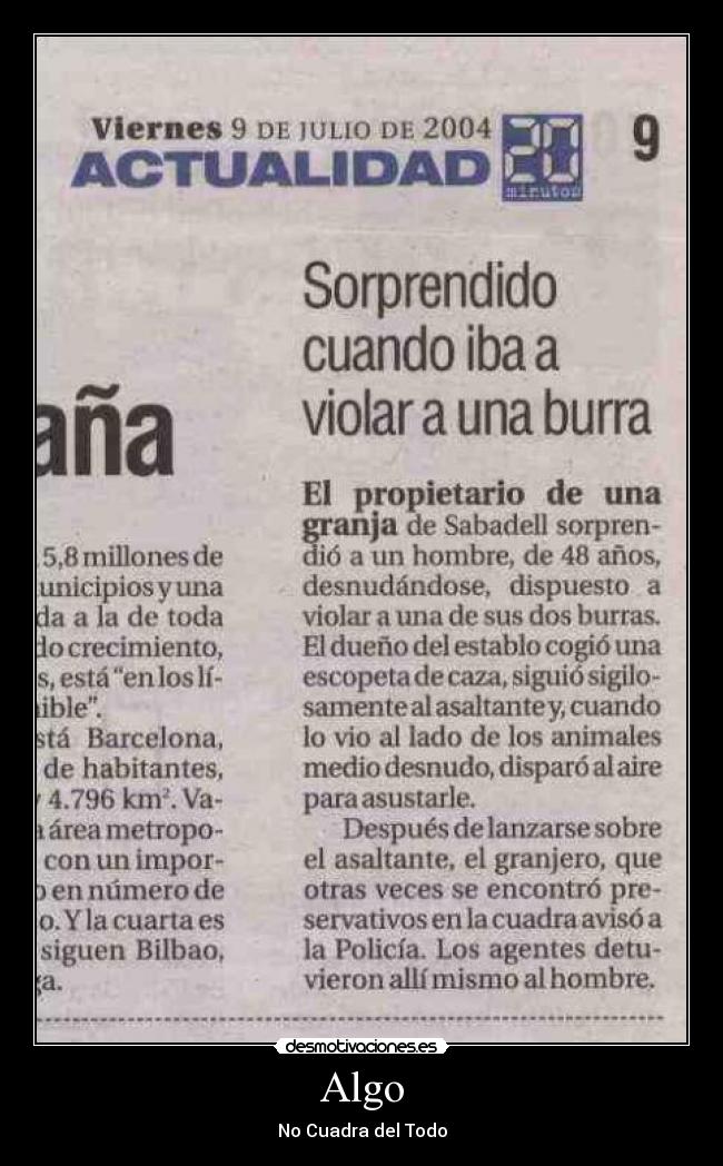 Algo - No Cuadra del Todo