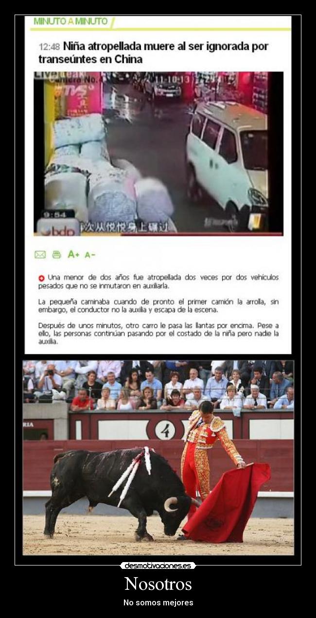 Nosotros - No somos mejores