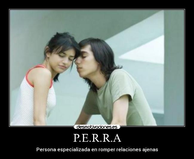 P.E.R.R.A - Persona especializada en romper relaciones ajenas