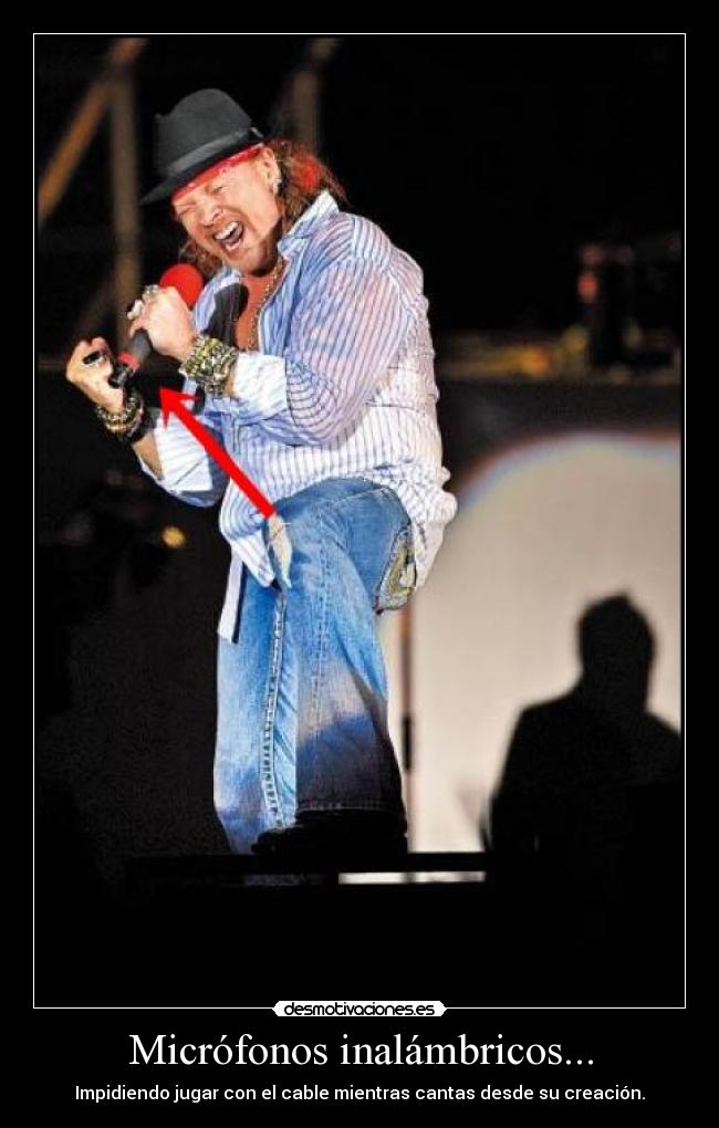 Micrófonos inalámbricos... - Impidiendo jugar con el cable mientras cantas desde su creación.