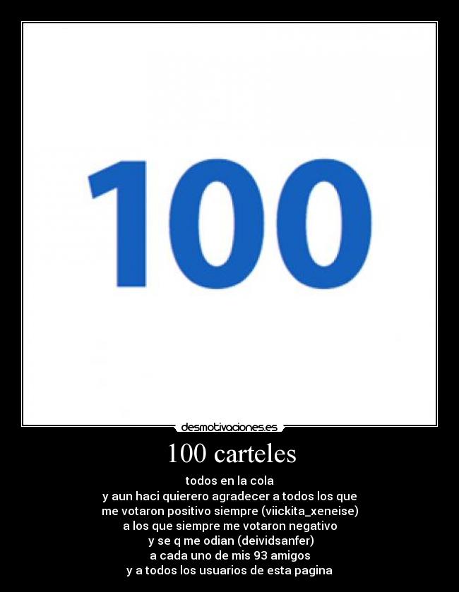 100 carteles -