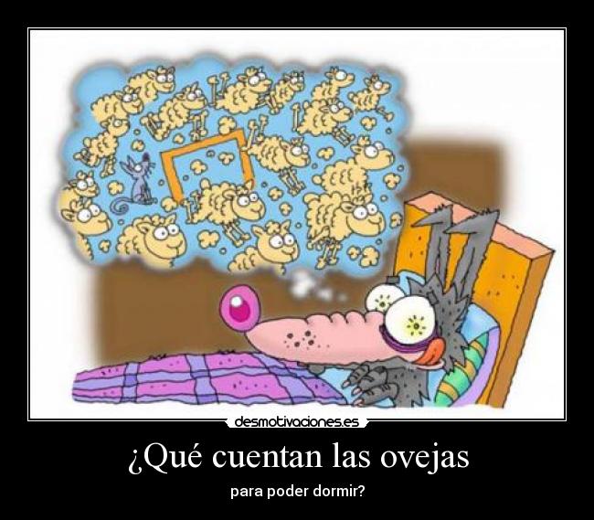¿Qué cuentan las ovejas - para poder dormir?