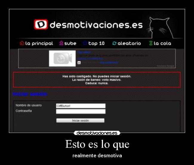 Esto es lo que - realmente desmotiva