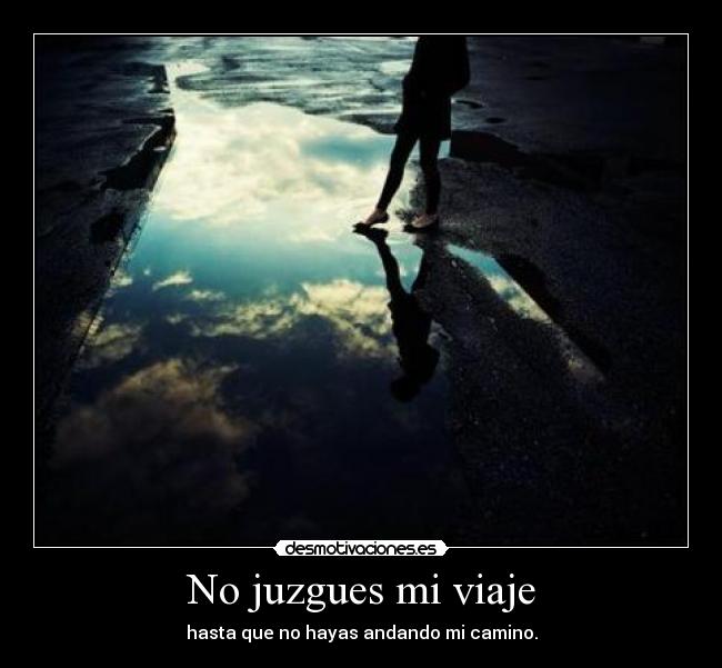 No juzgues mi viaje -