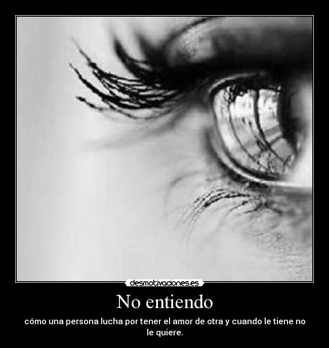 No entiendo - 