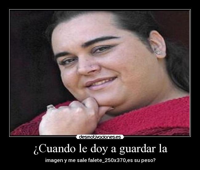 ¿Cuando le doy a guardar la -