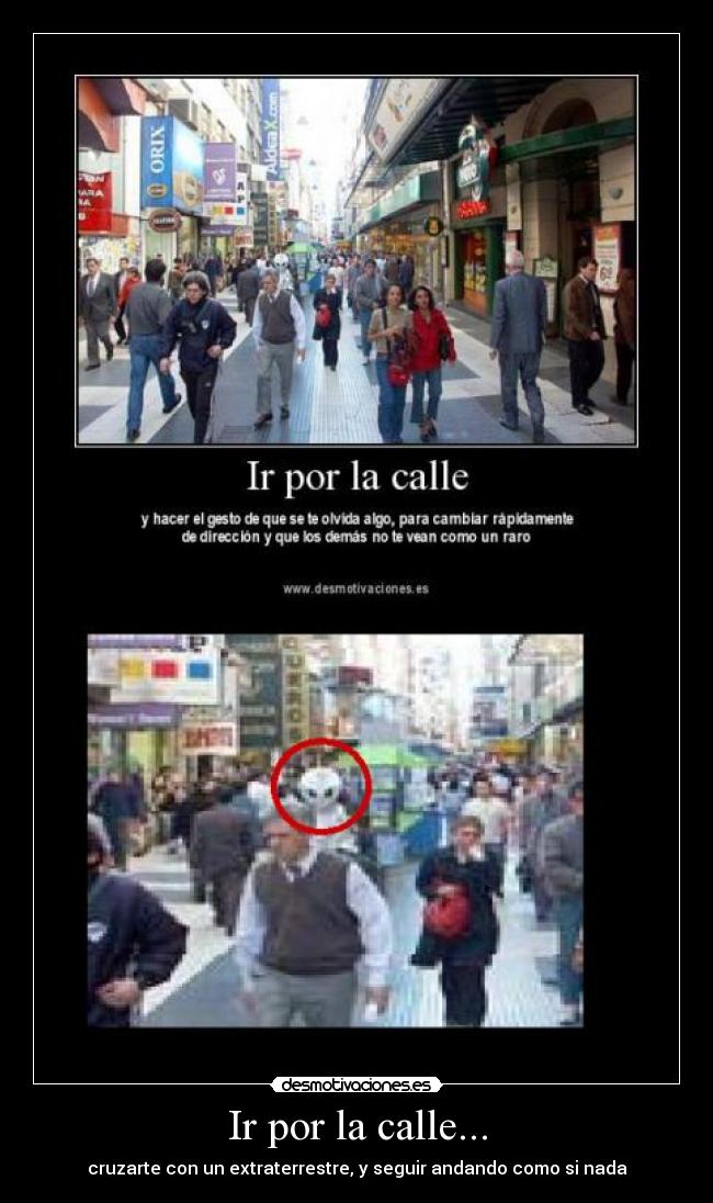 Ir por la calle... -