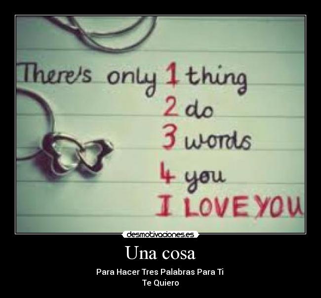 Una cosa - 