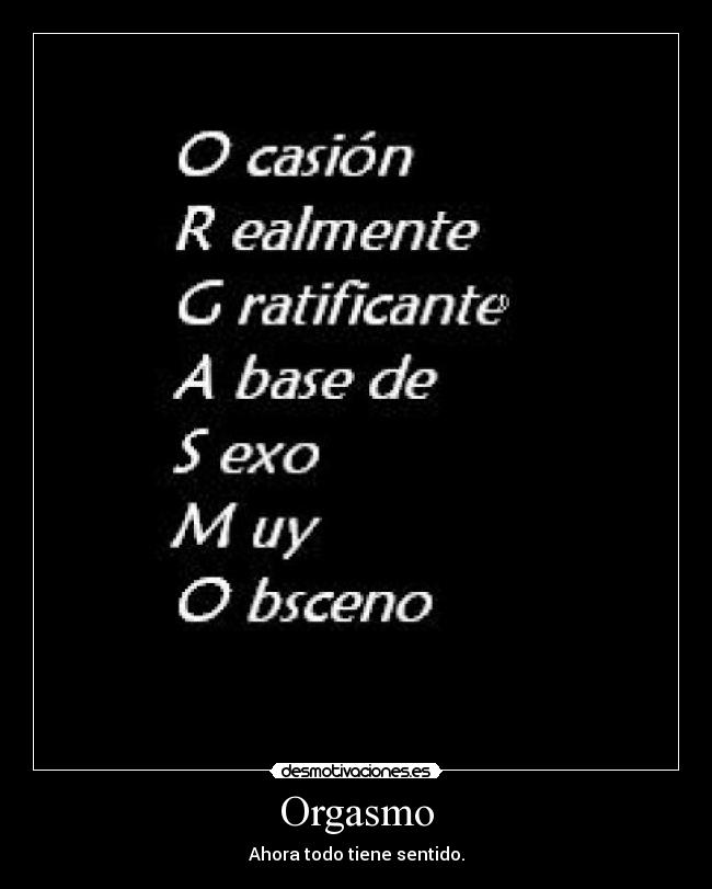 Orgasmo -