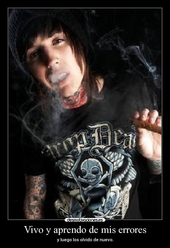 Vivo y aprendo de mis errores -